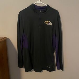 Baltimore Ravens Black and Purple Quarter Zip